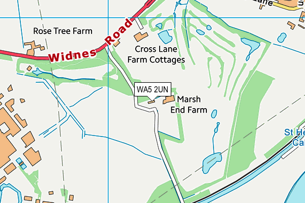 WA5 2UN map - OS VectorMap District (Ordnance Survey) WA5 2UN map - OS VectorMap District (Ordnance Survey)