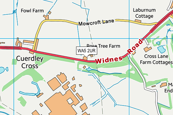WA5 2UR map - OS VectorMap District (Ordnance Survey) WA5 2UR map - OS VectorMap District (Ordnance Survey)