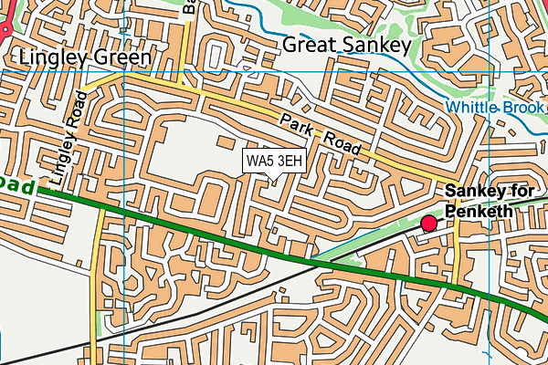 WA5 3EH map - OS VectorMap District (Ordnance Survey) WA5 3EH map - OS VectorMap District (Ordnance Survey)