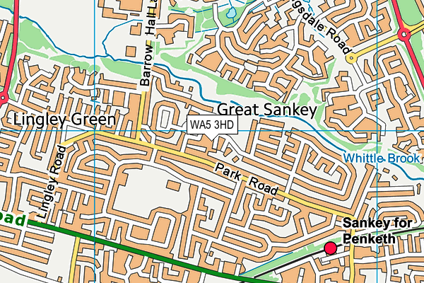 WA5 3HD map - OS VectorMap District (Ordnance Survey) WA5 3HD map - OS VectorMap District (Ordnance Survey)