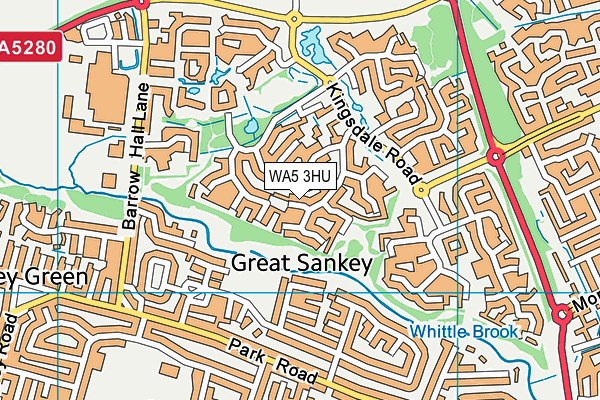 WA5 3HU map - OS VectorMap District (Ordnance Survey) WA5 3HU map - OS VectorMap District (Ordnance Survey)