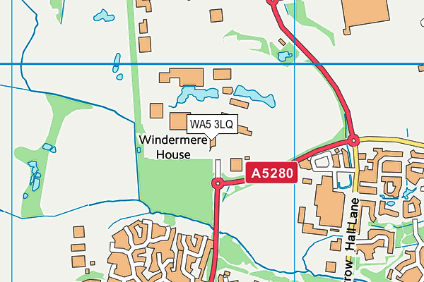 WA5 3LQ map - OS VectorMap District (Ordnance Survey) WA5 3LQ map - OS VectorMap District (Ordnance Survey)