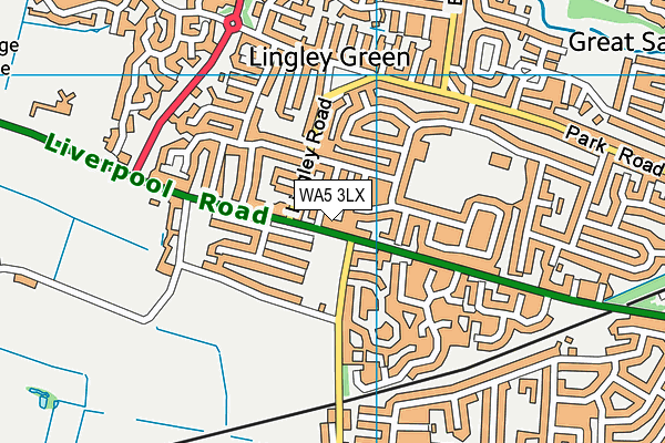 WA5 3LX map - OS VectorMap District (Ordnance Survey) WA5 3LX map - OS VectorMap District (Ordnance Survey)