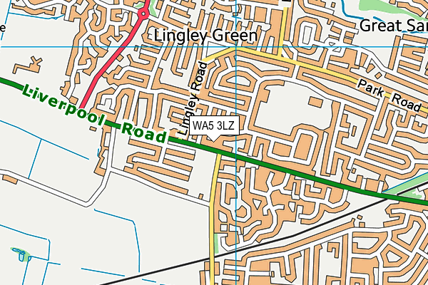 WA5 3LZ map - OS VectorMap District (Ordnance Survey) WA5 3LZ map - OS VectorMap District (Ordnance Survey)