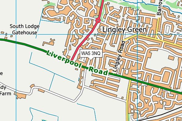 WA5 3NQ map - OS VectorMap District (Ordnance Survey) WA5 3NQ map - OS VectorMap District (Ordnance Survey)