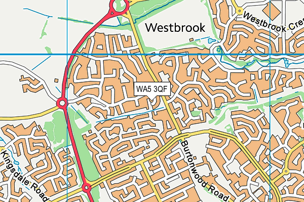 WA5 3QF map - OS VectorMap District (Ordnance Survey) WA5 3QF map - OS VectorMap District (Ordnance Survey)