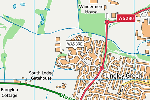 WA5 3RE map - OS VectorMap District (Ordnance Survey) WA5 3RE map - OS VectorMap District (Ordnance Survey)