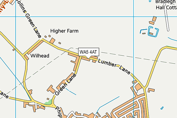 WA5 4AT map - OS VectorMap District (Ordnance Survey) WA5 4AT map - OS VectorMap District (Ordnance Survey)