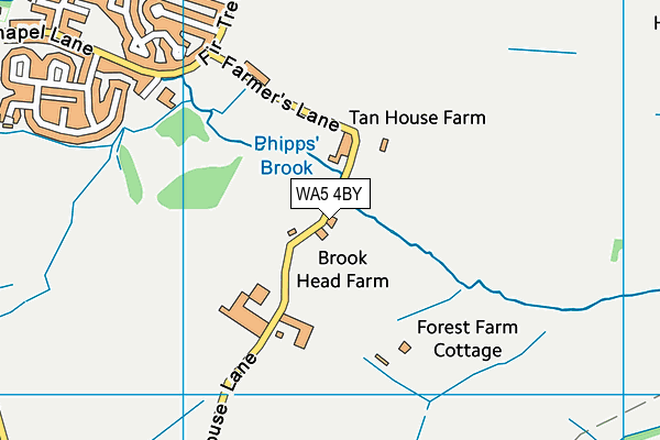WA5 4BY map - OS VectorMap District (Ordnance Survey) WA5 4BY map - OS VectorMap District (Ordnance Survey)