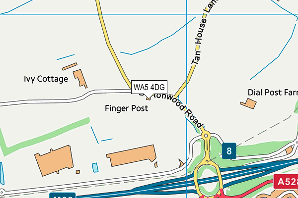 WA5 4DG map - OS VectorMap District (Ordnance Survey) WA5 4DG map - OS VectorMap District (Ordnance Survey)