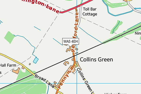 WA5 4EH map - OS VectorMap District (Ordnance Survey) WA5 4EH map - OS VectorMap District (Ordnance Survey)