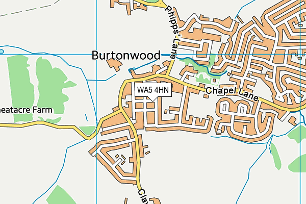 WA5 4HN map - OS VectorMap District (Ordnance Survey) WA5 4HN map - OS VectorMap District (Ordnance Survey)