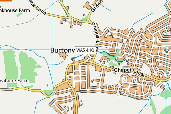 WA5 4HQ map - OS VectorMap District (Ordnance Survey) WA5 4HQ map - OS VectorMap District (Ordnance Survey)