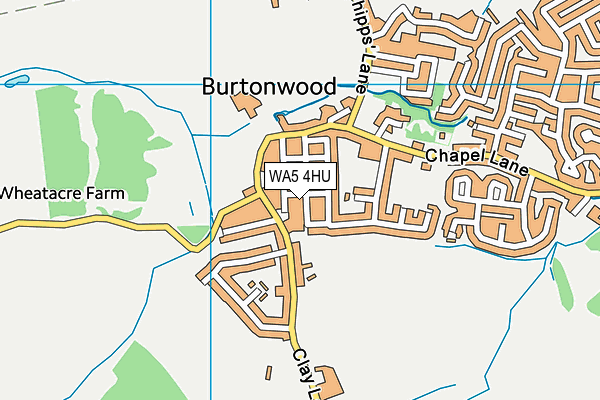 WA5 4HU map - OS VectorMap District (Ordnance Survey) WA5 4HU map - OS VectorMap District (Ordnance Survey)
