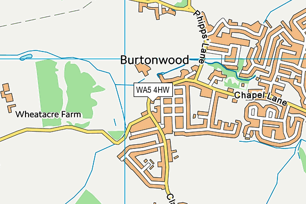 WA5 4HW map - OS VectorMap District (Ordnance Survey) WA5 4HW map - OS VectorMap District (Ordnance Survey)