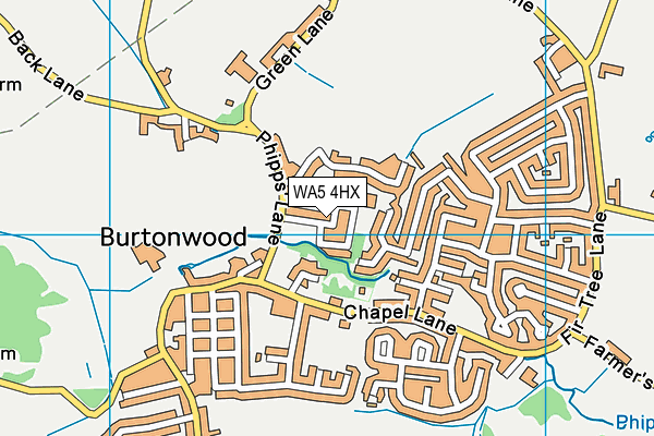 WA5 4HX map - OS VectorMap District (Ordnance Survey) WA5 4HX map - OS VectorMap District (Ordnance Survey)