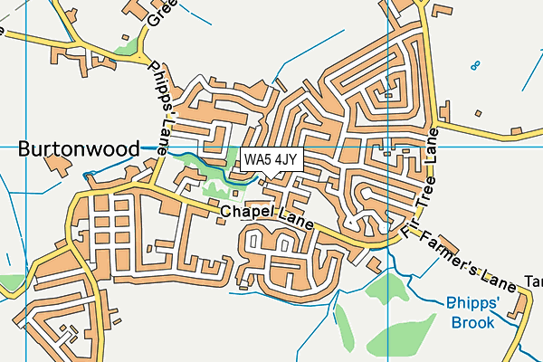 WA5 4JY map - OS VectorMap District (Ordnance Survey) WA5 4JY map - OS VectorMap District (Ordnance Survey)