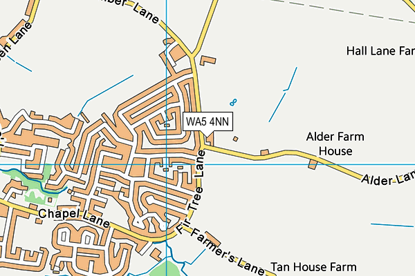 WA5 4NN map - OS VectorMap District (Ordnance Survey) WA5 4NN map - OS VectorMap District (Ordnance Survey)