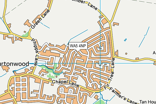 WA5 4NP map - OS VectorMap District (Ordnance Survey) WA5 4NP map - OS VectorMap District (Ordnance Survey)