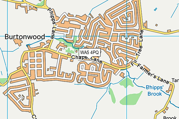 WA5 4PQ map - OS VectorMap District (Ordnance Survey) WA5 4PQ map - OS VectorMap District (Ordnance Survey)