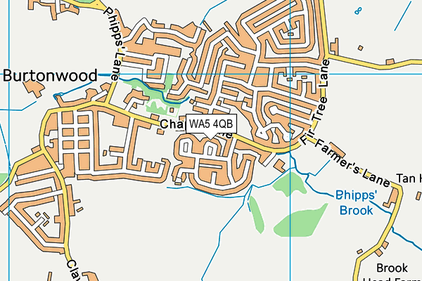 WA5 4QB map - OS VectorMap District (Ordnance Survey) WA5 4QB map - OS VectorMap District (Ordnance Survey)