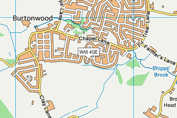 WA5 4QE map - OS VectorMap District (Ordnance Survey) WA5 4QE map - OS VectorMap District (Ordnance Survey)