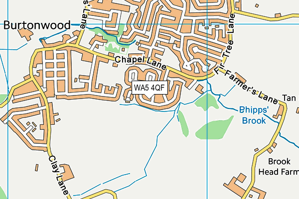 WA5 4QF map - OS VectorMap District (Ordnance Survey) WA5 4QF map - OS VectorMap District (Ordnance Survey)
