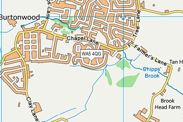 WA5 4QG map - OS VectorMap District (Ordnance Survey) WA5 4QG map - OS VectorMap District (Ordnance Survey)