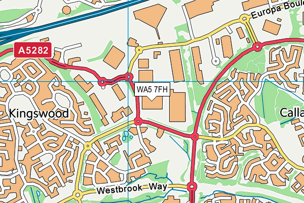 WA5 7FH map - OS VectorMap District (Ordnance Survey) WA5 7FH map - OS VectorMap District (Ordnance Survey)