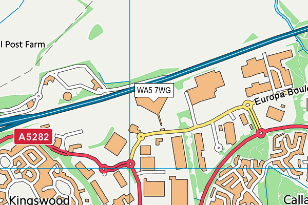WA5 7WG map - OS VectorMap District (Ordnance Survey) WA5 7WG map - OS VectorMap District (Ordnance Survey)