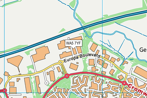WA5 7YF map - OS VectorMap District (Ordnance Survey) WA5 7YF map - OS VectorMap District (Ordnance Survey)