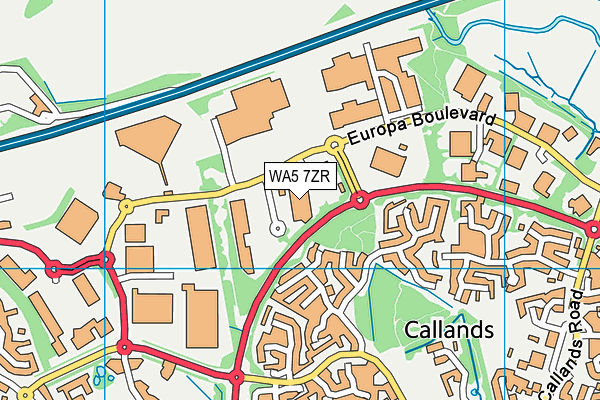 WA5 7ZR map - OS VectorMap District (Ordnance Survey) WA5 7ZR map - OS VectorMap District (Ordnance Survey)