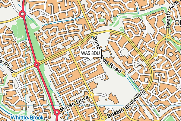 WA5 8DU map - OS VectorMap District (Ordnance Survey) WA5 8DU map - OS VectorMap District (Ordnance Survey)
