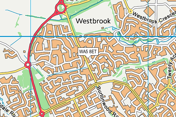 WA5 8ET map - OS VectorMap District (Ordnance Survey) WA5 8ET map - OS VectorMap District (Ordnance Survey)