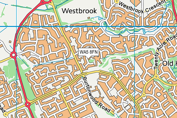 WA5 8FN map - OS VectorMap District (Ordnance Survey) WA5 8FN map - OS VectorMap District (Ordnance Survey)