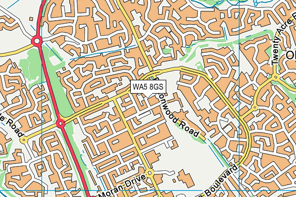 WA5 8GS map - OS VectorMap District (Ordnance Survey) WA5 8GS map - OS VectorMap District (Ordnance Survey)