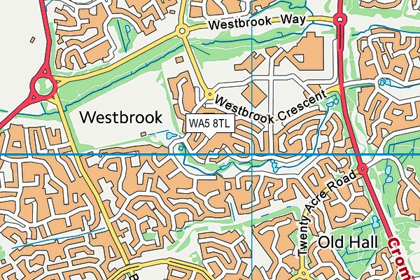 WA5 8TL map - OS VectorMap District (Ordnance Survey) WA5 8TL map - OS VectorMap District (Ordnance Survey)