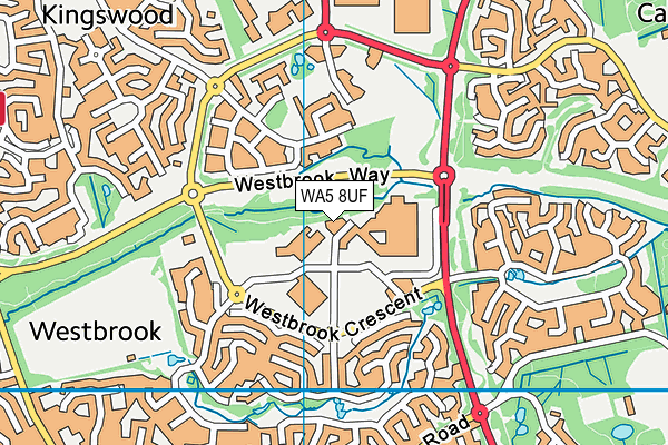 WA5 8UF map - OS VectorMap District (Ordnance Survey) WA5 8UF map - OS VectorMap District (Ordnance Survey)
