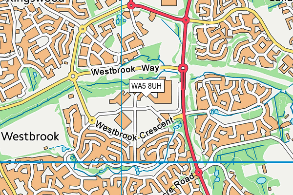 WA5 8UH map - OS VectorMap District (Ordnance Survey) WA5 8UH map - OS VectorMap District (Ordnance Survey)