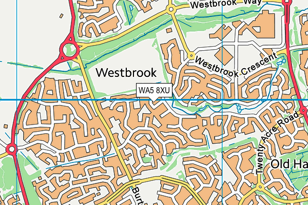 WA5 8XU map - OS VectorMap District (Ordnance Survey) WA5 8XU map - OS VectorMap District (Ordnance Survey)