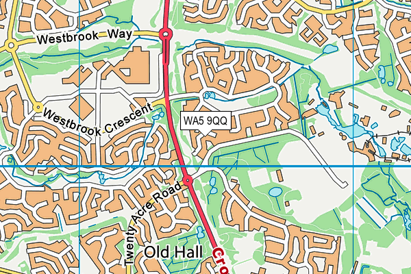 WA5 9QQ map - OS VectorMap District (Ordnance Survey) WA5 9QQ map - OS VectorMap District (Ordnance Survey)