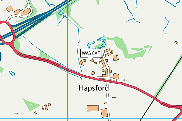 WA6 0AF map - OS VectorMap District (Ordnance Survey) WA6 0AF map - OS VectorMap District (Ordnance Survey)