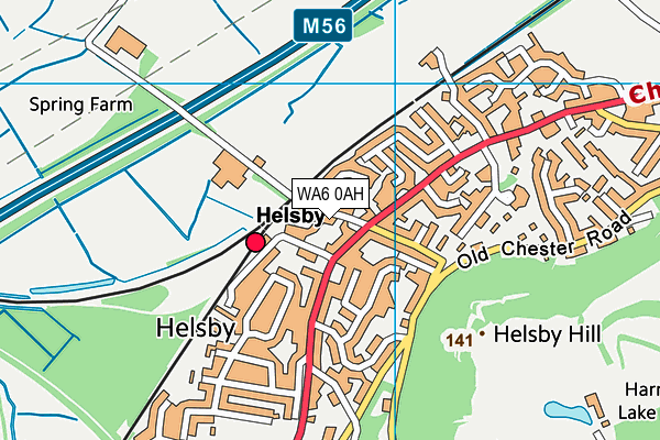 WA6 0AH map - OS VectorMap District (Ordnance Survey) WA6 0AH map - OS VectorMap District (Ordnance Survey)
