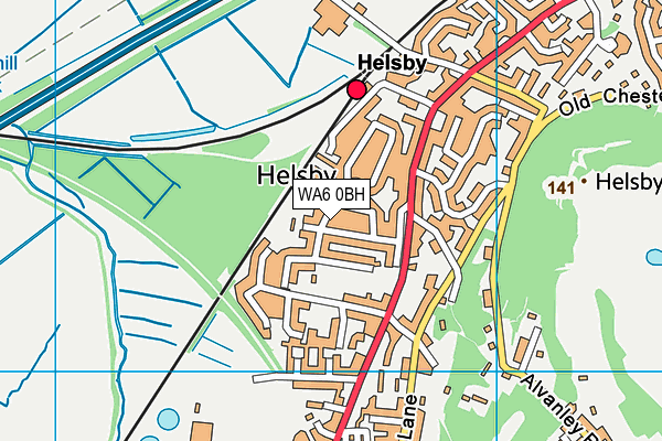 WA6 0BH map - OS VectorMap District (Ordnance Survey) WA6 0BH map - OS VectorMap District (Ordnance Survey)