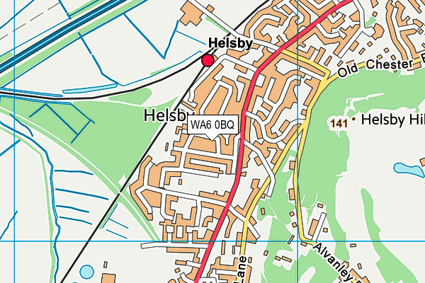 WA6 0BQ map - OS VectorMap District (Ordnance Survey) WA6 0BQ map - OS VectorMap District (Ordnance Survey)