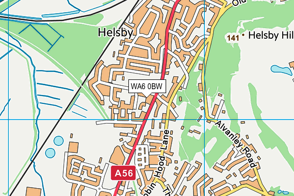 WA6 0BW map - OS VectorMap District (Ordnance Survey) WA6 0BW map - OS VectorMap District (Ordnance Survey)