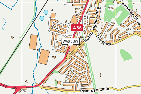 WA6 0DW map - OS VectorMap District (Ordnance Survey) WA6 0DW map - OS VectorMap District (Ordnance Survey)