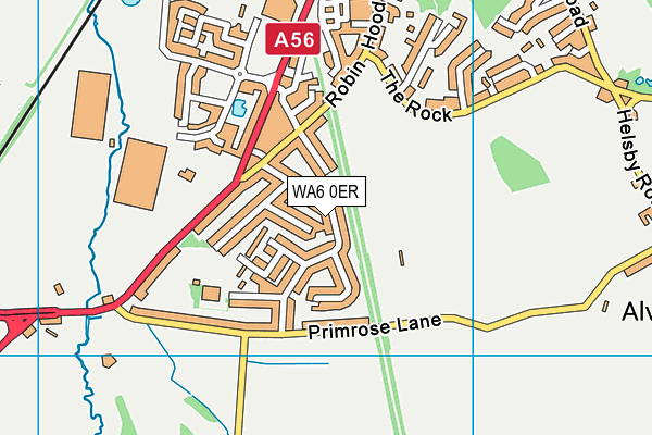 WA6 0ER map - OS VectorMap District (Ordnance Survey) WA6 0ER map - OS VectorMap District (Ordnance Survey)