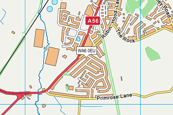 WA6 0EU map - OS VectorMap District (Ordnance Survey)