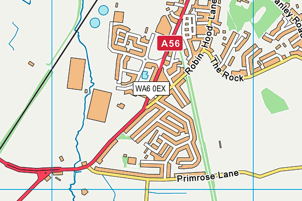 WA6 0EX map - OS VectorMap District (Ordnance Survey) WA6 0EX map - OS VectorMap District (Ordnance Survey)